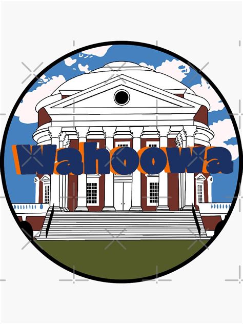 "UVA Rotunda stickers" Sticker for Sale by maddieglo9 | Redbubble