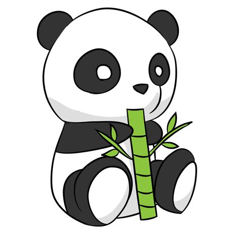 Cute Panda Love Drawing