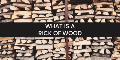 What Exactly is a Cord or Rick of Wood? - Organize With Sandy