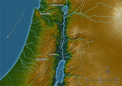 Jordan River Map - Bible Odyssey