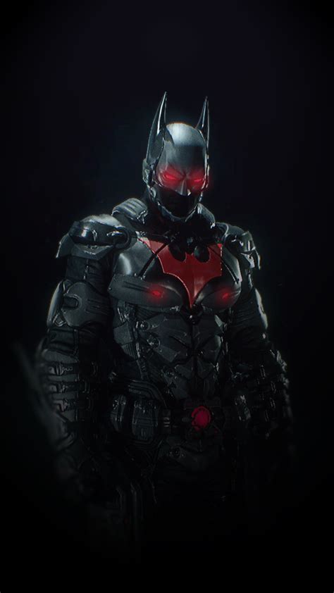 Batman Arkham Knight Suit : Batman Beyond Skin. A wallpaper made by me ...