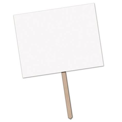 Pack of 6 Blank for Personalization Party Yard Sign with Wooden Stake ...