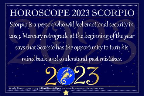 Horoscope 2023 Scorpio - Yearly Forecast & Future