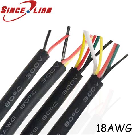 10Meters UL 2464 2C 3C 4c 5C 18AWG Multi-core PVC Jacket Cable Tinned ...