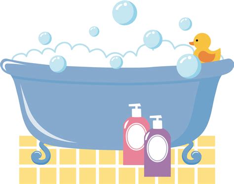 Bathtub With Bubbles Clipart - Png Download - Full Size Clipart ...