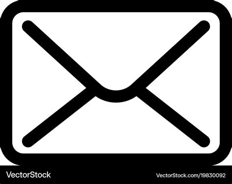 Mail envelope icon symbol of e-mail communication Vector Image