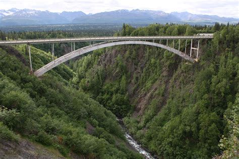 Hurricane Gulch Bridge In Alaska Is One Of The Tallest In The State