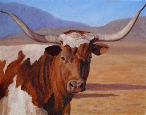 love my longhorns | Cow art, Longhorn cattle, Bull painting