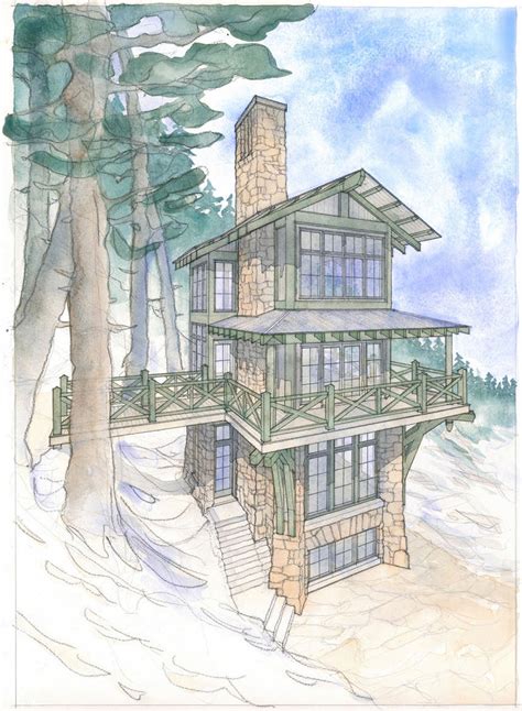 Build Up With This Home Plan for a Tower Cabin