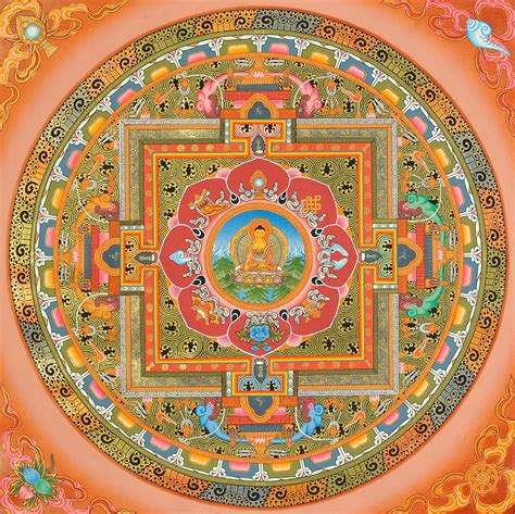 Fine Quality Buddha Mandala (Tibetan Buddhist)