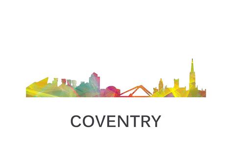 Coventry England Skyline Digital Art by Marlene Watson - Pixels