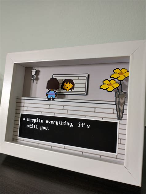 Undertale Despite Everything Shadow Box Diorama 3D Pop Art | Etsy Canada