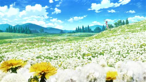 Anime Flower Field Wallpapers - Wallpaper Cave