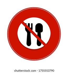 No Eating Sign Vector Esp10 Stock Vector (Royalty Free) 1755553790 ...