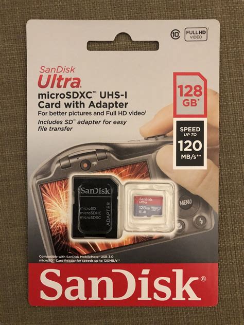 SANDISK 128GB ULTRA UHS-1 MICROSD CARD