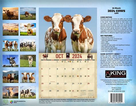 Cow Calendar 2024 Chick Fil A - Esther Robbie