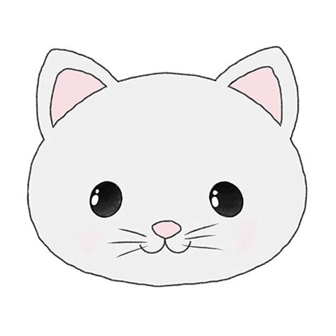 How to Draw an Easy Cat Face - Easy Drawing Tutorial For Kids