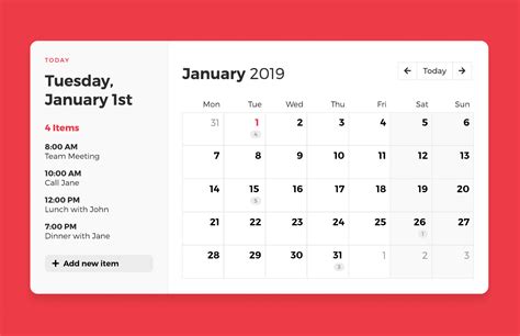 Free CSS Calendar Template — Medialoot