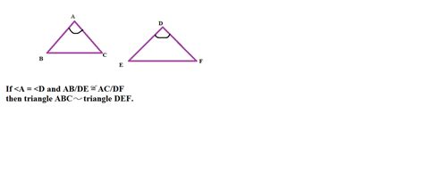 SAS Similarity Theorem 6.3 - Jemaul Geometry