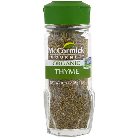 McCormick Gourmet, Organic, Thyme, 0.65 oz (18 g) - iHerb