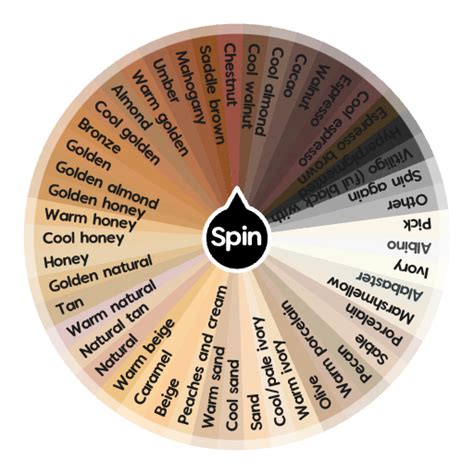 𝑆𝑘𝑖𝑛 𝐶𝑜𝑙𝑜𝑟𝑠🎨 | Spin the Wheel - Random Picker