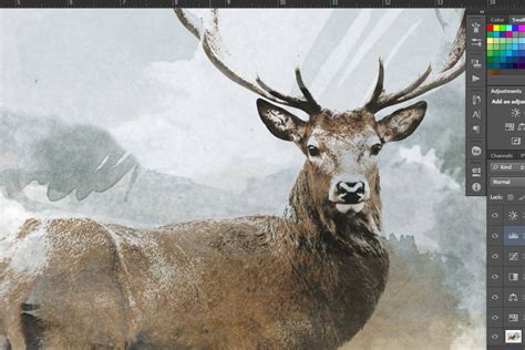 Elk Artwork Elk Art Elk Watercolor Elk Painting - Etsy