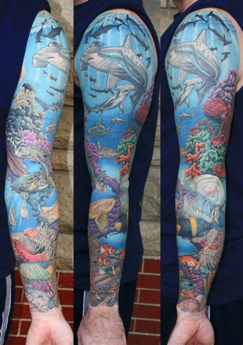 tattoo fundo do mar - Pesquisa Google | Ocean tattoos, Ocean sleeve ...