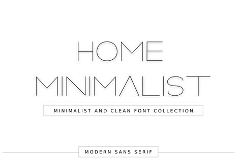 Home Minimalist Font by Goodrichees · Creative Fabrica