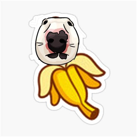 "Banana Walter The Dog Dog Meme Dog Lovers Funny Meme" Sticker for Sale ...