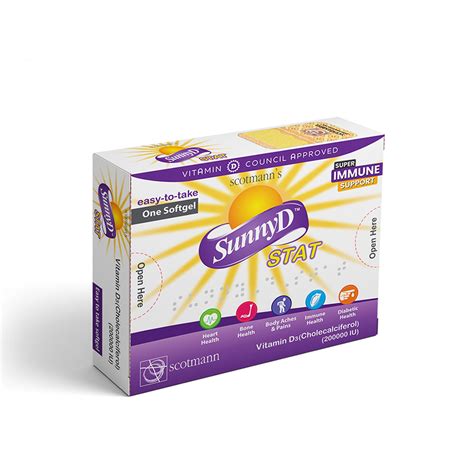 Scotmann SunnyD Stat Vitamin D3 200,000 IU, 1 Ct Online in Pakistan ...