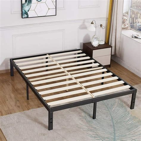 TATAGO 3500lbs Upgraded Heavy Duty Wooden Slats Platform Bed Frame, 14 ...