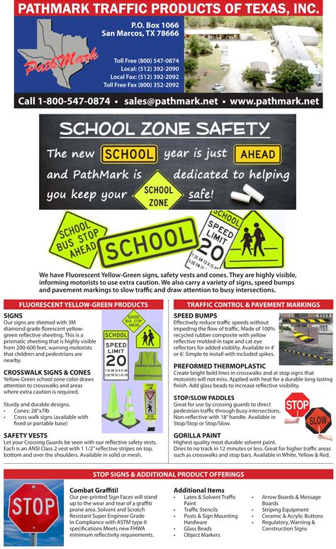 School Zone Safety - Pathmark Traffic Products