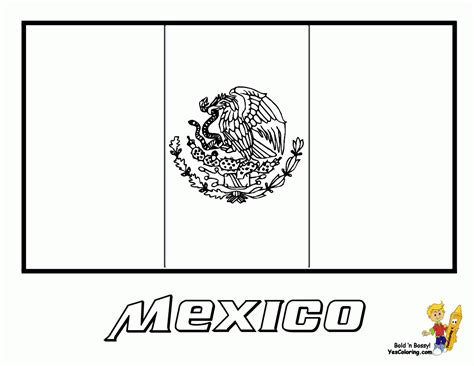 Incredible Mexican Flag Coloring Sheet | Flag coloring pages, Mexican ...