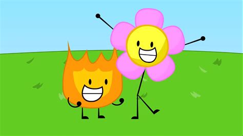 Image - Firey and Flower.PNG | Battle for Dream Island Wiki | Fandom ...