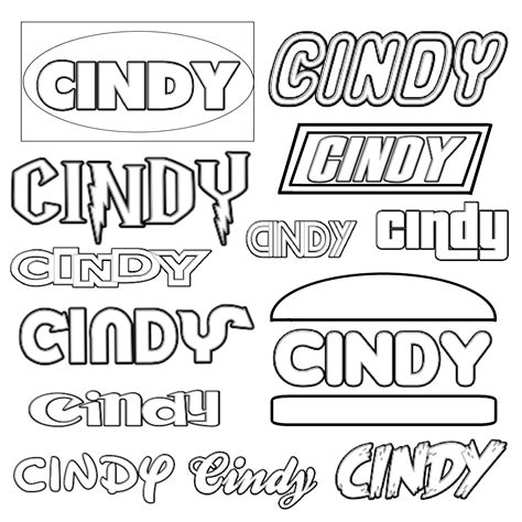 Cindy deRosier: My Creative Life: Famous Font Name Art