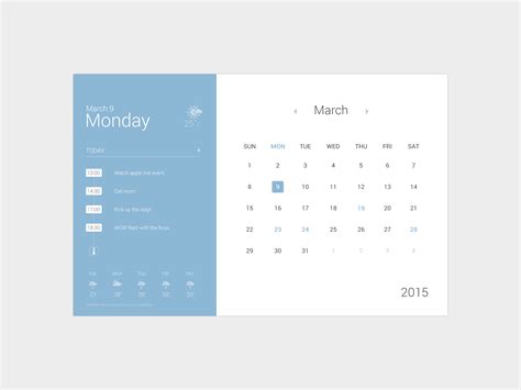 Pin on Calendar/Task UI