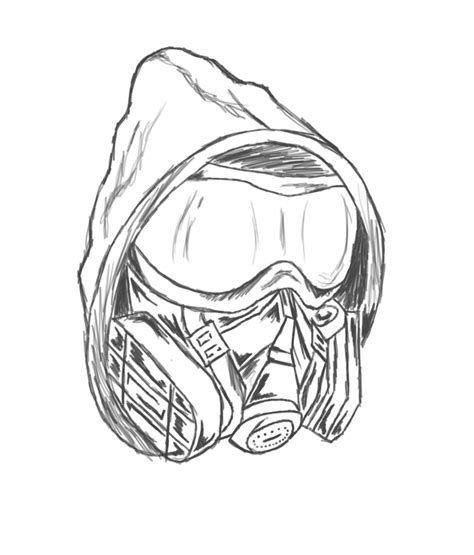 Skull Gas Mask Drawing at GetDrawings | Free download