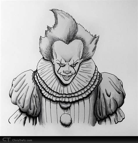 Pennywise Sketch by chris-illustrator on DeviantArt