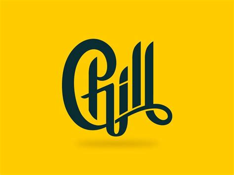 Chill | Beautiful logos design, Logo design typography, Monogram logo ...