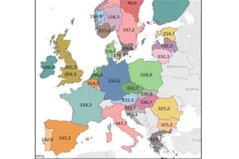 El mapa de Europa que más se está compartiendo por lo bien que habla de ...