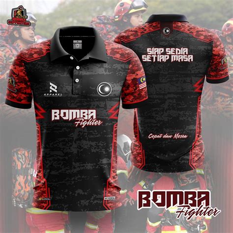 DESIGN BAJU BOMBA Sublimation POLO Tshirt | Baju Jersey Sublimation ...