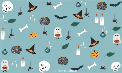 12 Cute Halloween Wallpaper Ideas : Spooky Blue Background 1 - Fab Mood ...