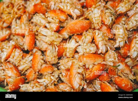 Crispy Sand Crab or Undur-undur Laut Goreng, Fried seafood snacks from ...