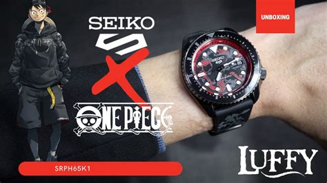 Unboxing Seiko 5 Sports ONE PIECE LUFFY Limited Edition SRPH65K1 - YouTube