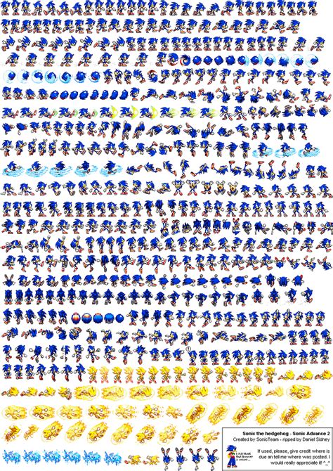 Modern Sonic Sprite Sheet Transparent Sprites Gba Giblrisbox Wallpaper ...