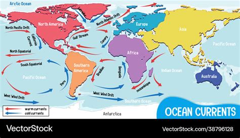 Ocean Currents Map Of The World - Aloise Marcella