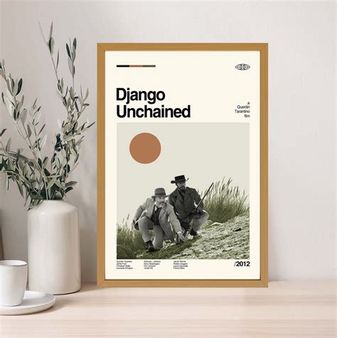 Django Unchained Poster, Django Unchained Print, Custom Poster, Vintage ...