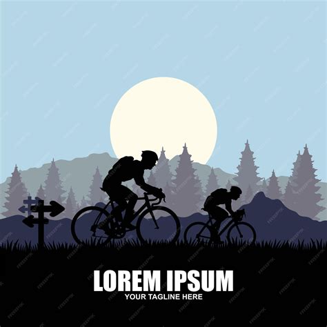 Premium Vector | Cycling logo design template vector