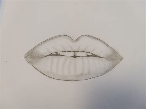 Reproduction of lips from a tutorial by Farjana Drawing Academy on ...