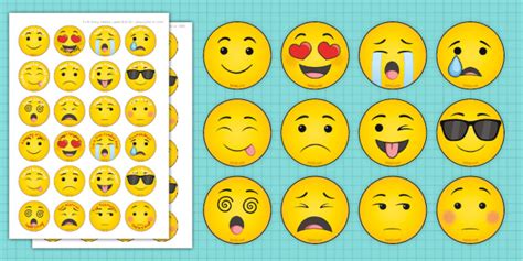 😊 Emoji Face Stickers (teacher made)